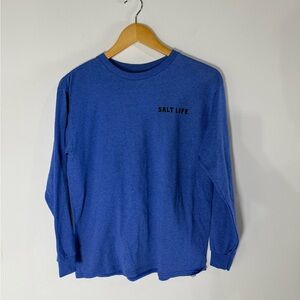 Salt Life Blue Youth XL Long Sleeve T-Shirt